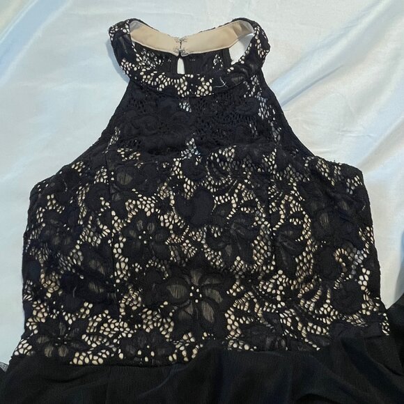Speechless Black Lace & Mesh High-Low Dress Size 1 - Picture 16 of 16